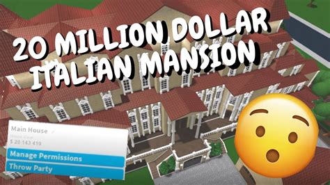 Big family's daily routine in a mansion! INSANE 20 MILLION DOLLAR ITALIAN MANSION IN BLOXBURG (8 ...