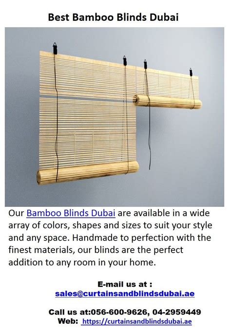 Best Bamboo Blinds Dubai In 2023 Bamboo Blinds Blinds Bamboo