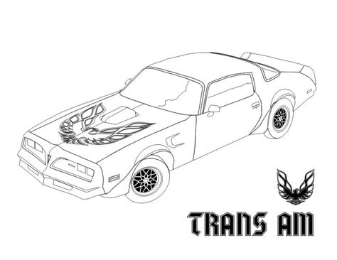 Firebird Trans Am Coloring Coloring Pages