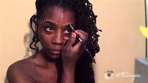 African Face Paint Tutorial DOTS YouTube