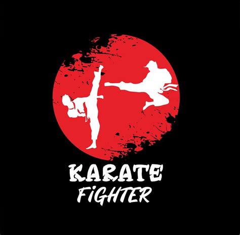 Karate Kick Logo Vector 6945735 Vector Art At Vecteezy