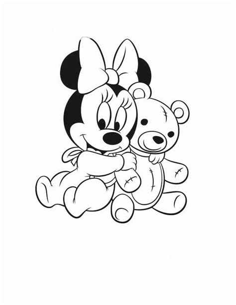 Baby Minnie Mouse Coloring Pages In Agreement Journal Picture Gallery