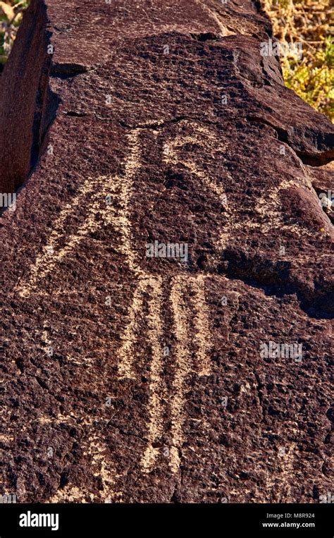 Ancient Pueblo Indian Petroglyphs Petroglyph Hi Res Stock Photography