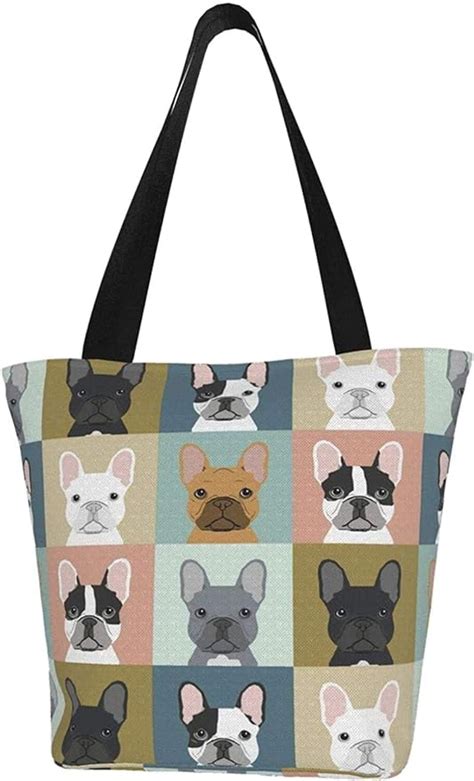 French Bulldog Dog Cute Personalised Canvas Tote Bag