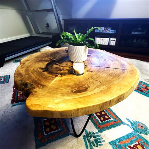 Rustic Wood Coffee Table Live Edge Coffee And End Tables Handcrafted