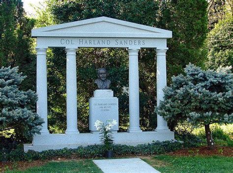 Eventually, sanders focused on franchising his fried chicken business around the country, collecting a payment for each chicken sold. Colonel Sanders' Grave | Colonel sanders, Kentucky travel ...