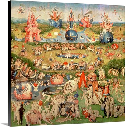 The Garden Of Earthly Delights Allegory Of Luxury Central Panel Of