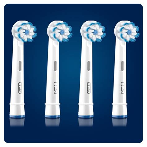 Oral B Sensitive Electric Toothbrush Heads X4 Tesco Groceries