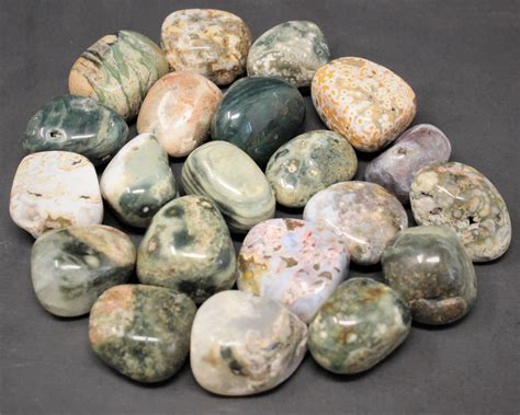 Ocean Jasper Tumbled Stones Choose How Many Pieces A Grade Sea