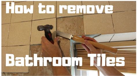 How To Remove Tiles From Bathroom Wall Diy Part 1 Youtube