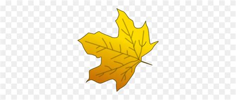 Yellow Maple Leaf Clip Art Yellow Leaf Clipart Flyclipart