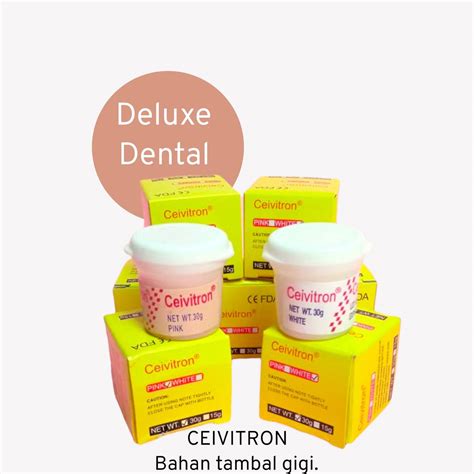 BAHAN TAMBAL GIGI CEIVITRON || BAHAN TAMBAL GIGI WARNA PUTIH DAN PINK