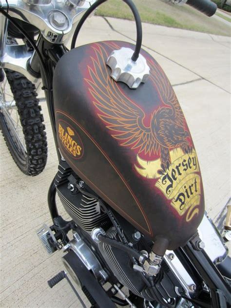 Painted Tank On Bobber Motorcycle Everything Motorcycle