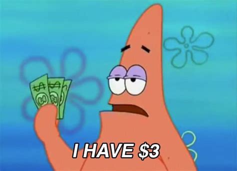 Patrick i have 3 dollars sticker. Pros and Cons of Having a Job During Winter Break