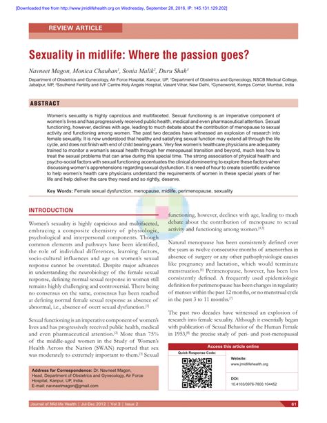 pdf sexuality in midlife where the passion goes