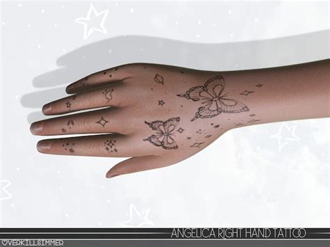 Angelica Right Hand Tattoo In 2021 Sims 4 Tattoos Sims Sims 4