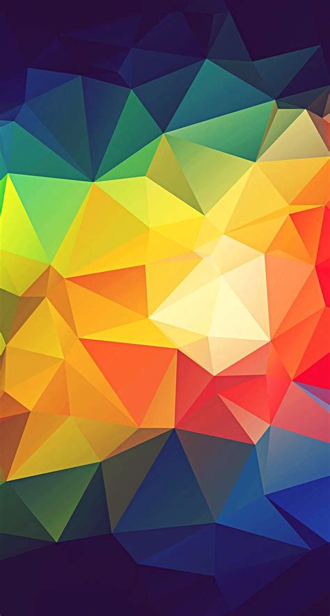 Rainbow Geometric Shapes Wallpapers Wallpaper Cave