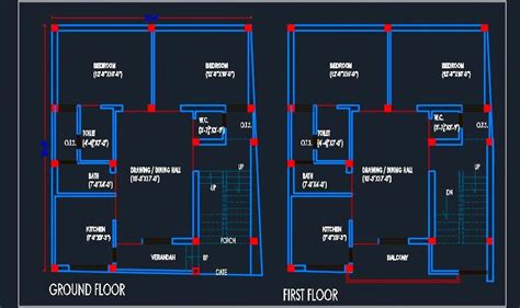 House Architectural Floor Layout Plan X Dwg Detail Floor Layout One Floor House Plans