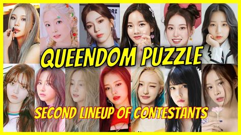 Queendom Puzzle 2nd Lineup Of Contestants YouTube