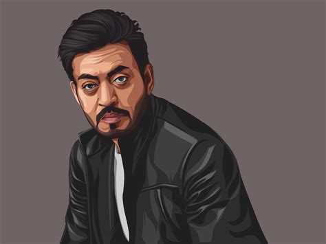 Indian Actor Irfan Khan Vector Illustration By Let S Vectorize On Dribbble
