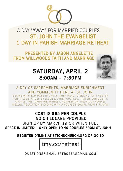 A Day Away For Married Couples St John Church