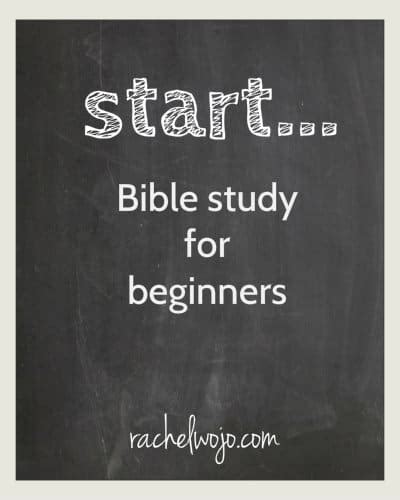 Bible Study For Beginners