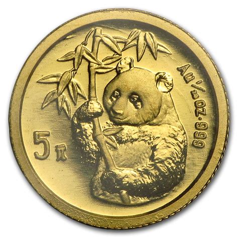 1995 China 120 Oz Gold Panda Small Date Bu Sealed