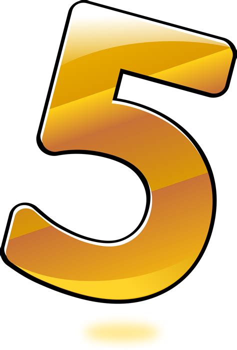 Numbers Cliparts Clipart Creationz Cartoon Image Of Number 5 Png Images