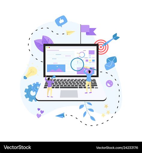 Concept For Digital Marketing Agency Royalty Free Vector