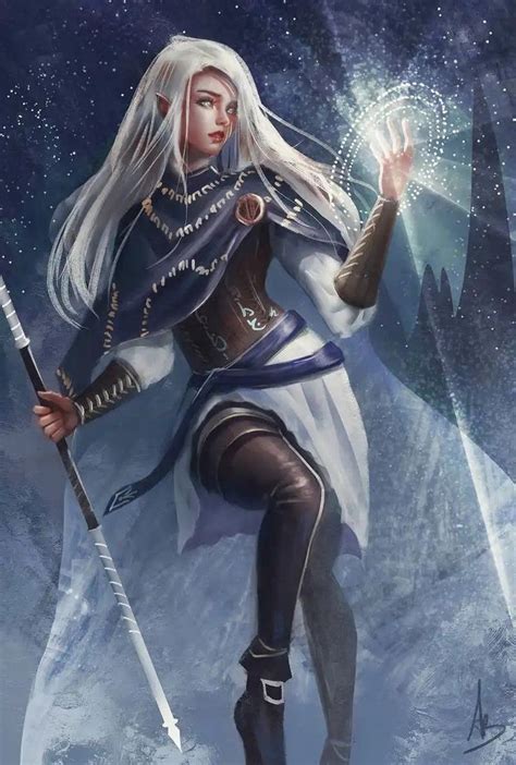 Elf Mage Moon Elf Elf Art Dungeons And Dragons Characters