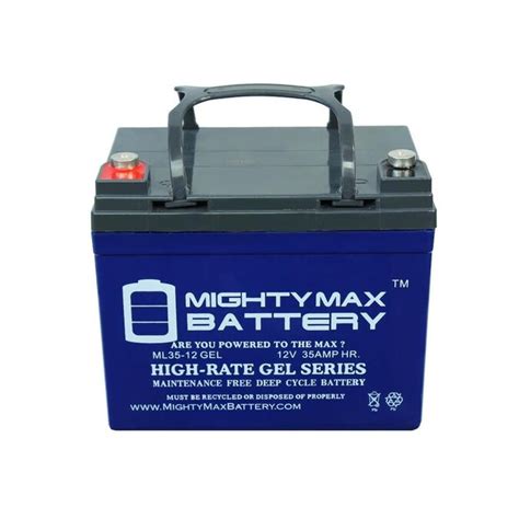 Mighty Max Battery 12v 35ah Gel Replacement Battery For Deep Cycle
