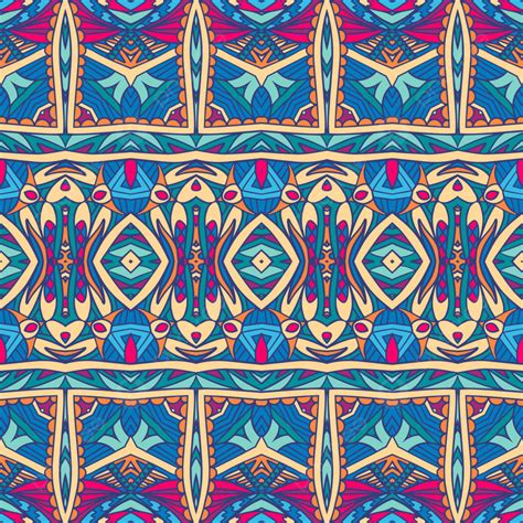 Abstract Geometric Damask Seamless Pattern Ornamental Background