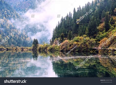 Azure Lake Jiuzhaigou Valley Was Recognize By Unesco As A World