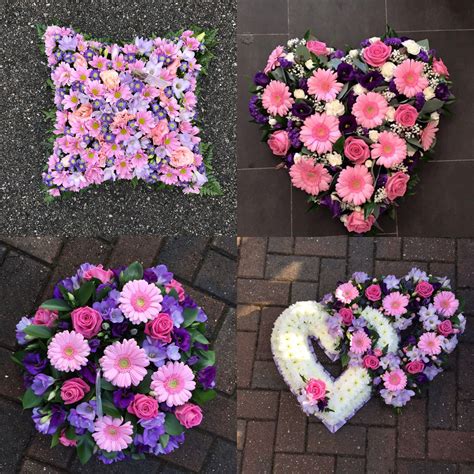 Purple And Pink Funeral Wreath Tribute Flowers Flower Arrangements