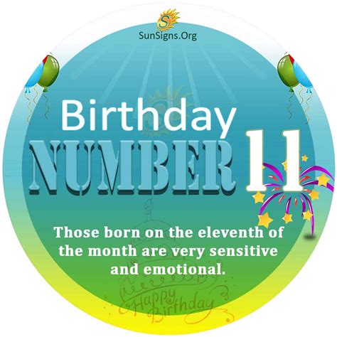 Birthday Number 11 - Born On The 11th Day Of The Month | SunSigns.Org