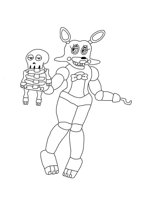 Foxy And Mangle Free Colouring Pages Coloring Home