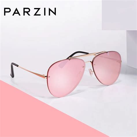 Buy Parzin 2018 New Arrival Sunglasses Women Metal Big Frame Nylon Lenses