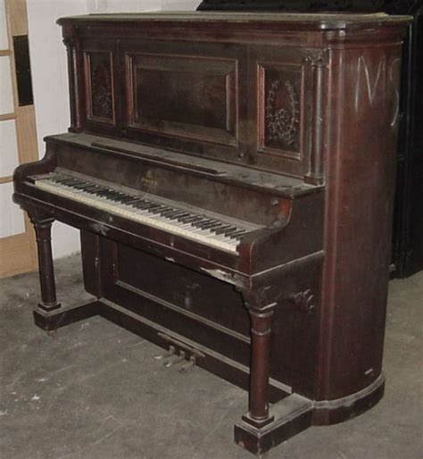 Poole Burl Cherry Upright Piano Antique Piano Shop