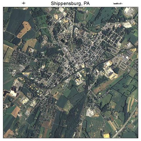 Aerial Photography Map Of Shippensburg Pa Pennsylvania