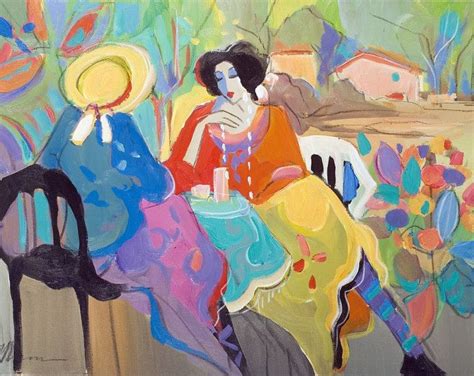 Acrylic On Canvas Original Unique Art Painting Signed By Isaac Maimon