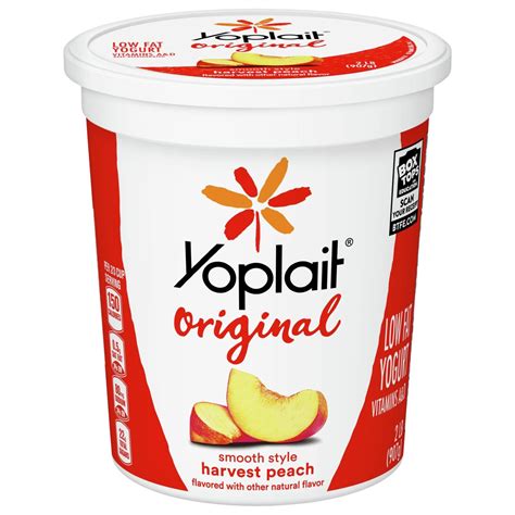 Yoplait Original Low Fat Harvest Peach Yogurt Shop Yogurt At H E B