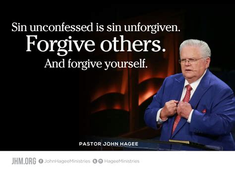 Sin Unconfessed Is Sin Unforgiven Pastor John Hagee John Hagee