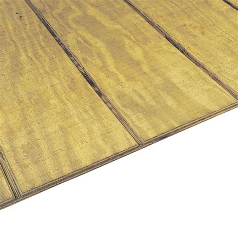 1932 In X 4 Ft X 8 Ft T1 11 Oc Deco Pressure Treated Pine Plywood