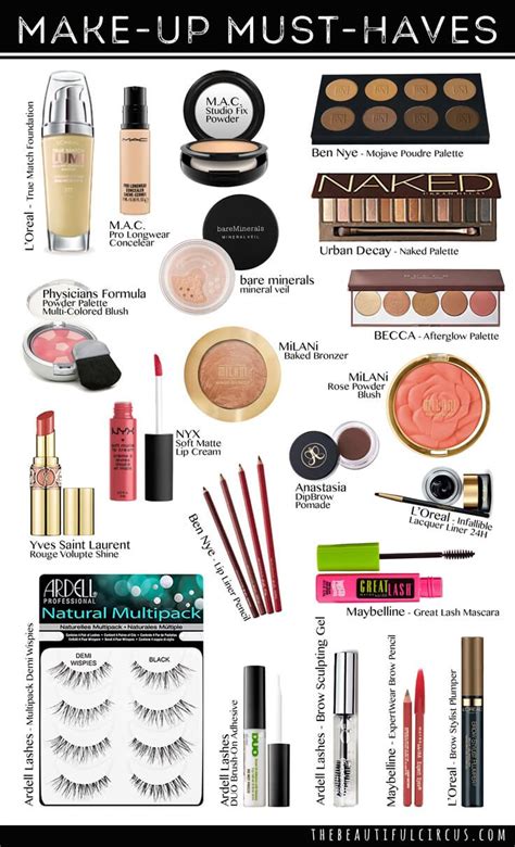 Make Up Must Haves The Makeup Kit Pinterest