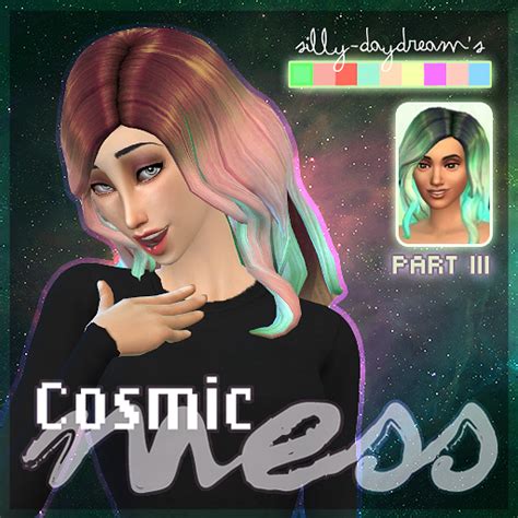 My Sims 4 Blog Cosmic Hair Recolors By Sillydaydream