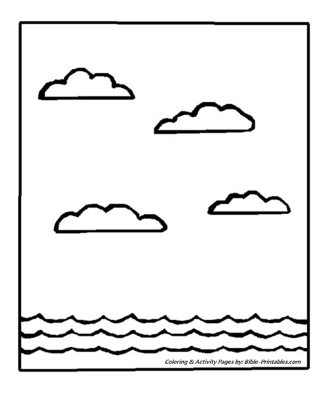 Our second grade coloring pages are as educational as they are fun. The Second Day - PreK-3 - Bible Creation Story Coloring ...