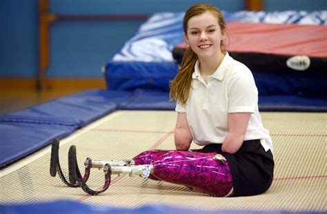Inspirational Schoolgirl Who Lost All Her Limbs Due To Meningitis Wins National Trampoline