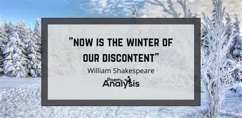 now is the winter of our discontent meaning poem analysis