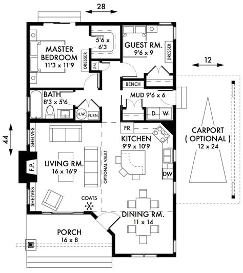 2 Bedroom House Floor Plan Examatri Home Ideas