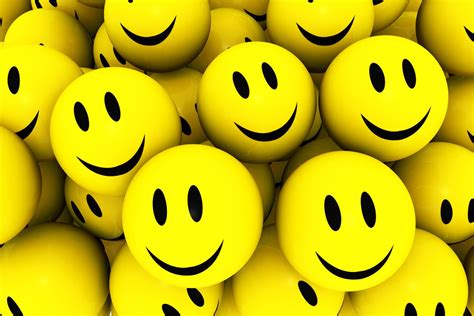 Group Of Happy Yellow Smiley Icons Stock Photo Presentation